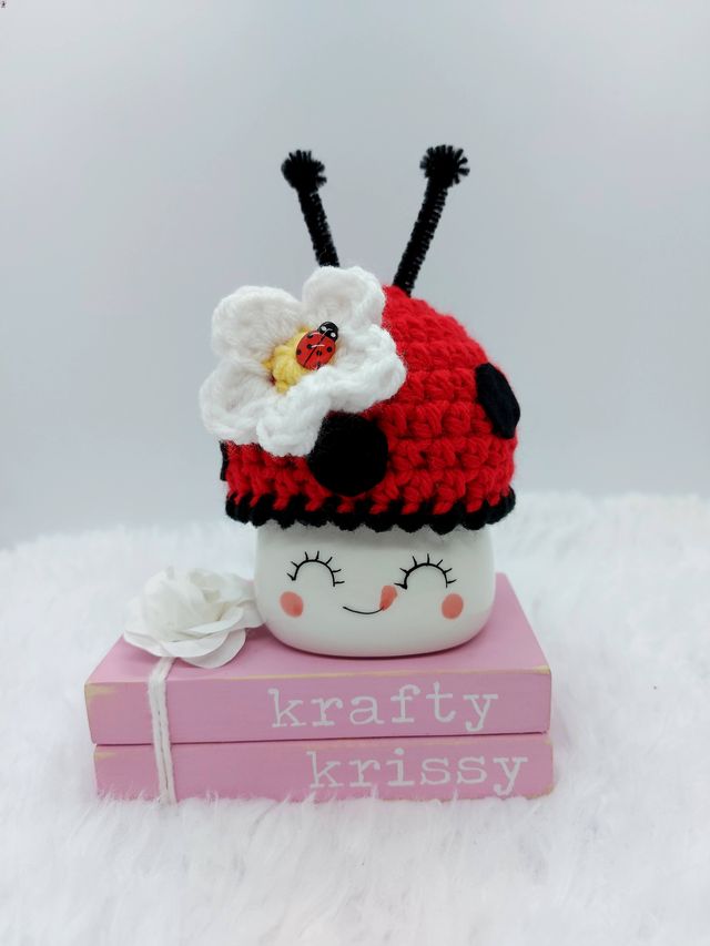 Ladybug Marshmallow Mug Hat