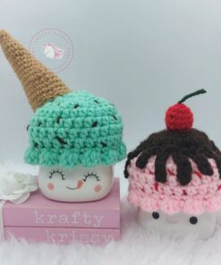 icea cream marshmallow mug hats
