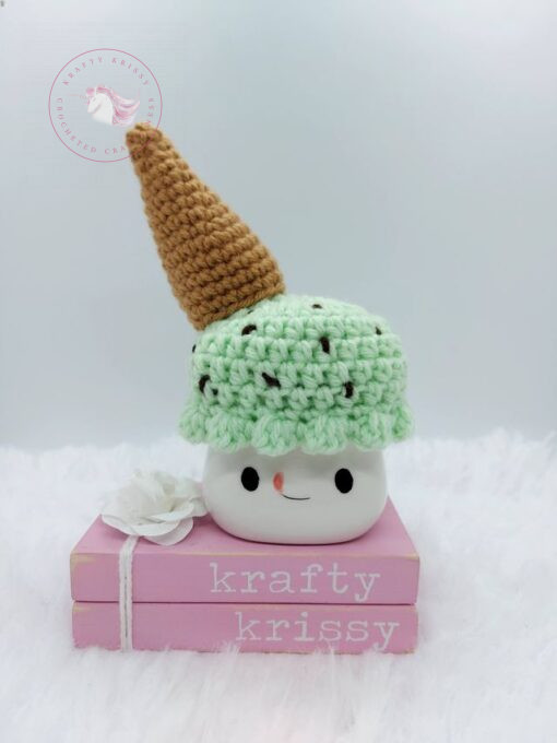 mint ice cream cone mug hat