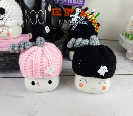 ghost pumpkin mug hats