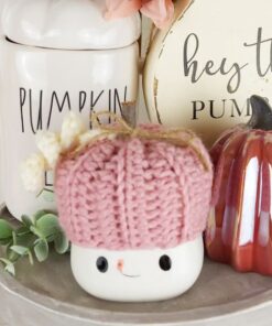 pink pumpkin mug hat